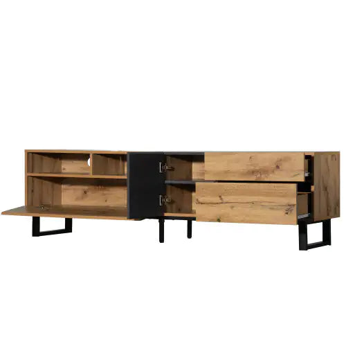 Modern Wood Finish TV Stand
