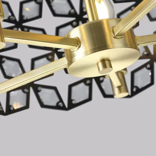 Modern Round Crystal Chandelier
