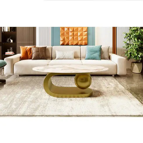 Centered Oval Coffee Table