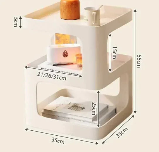 Gapped Minimalist Bedside Table