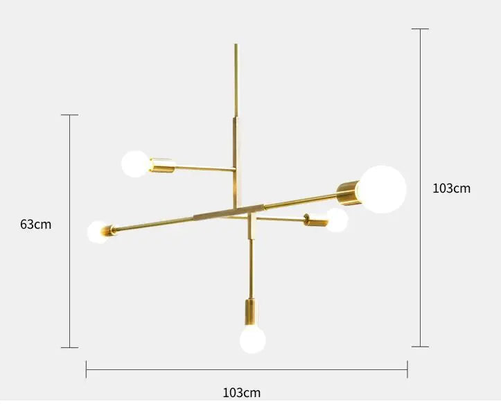 Minimalist Gold Pendant Light