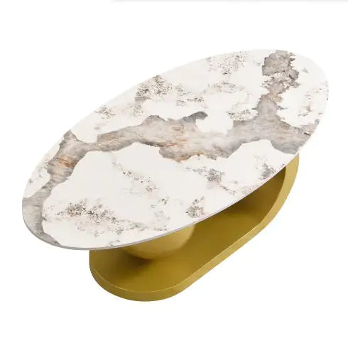 Centered Oval Coffee Table