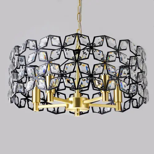 Modern Round Crystal Chandelier