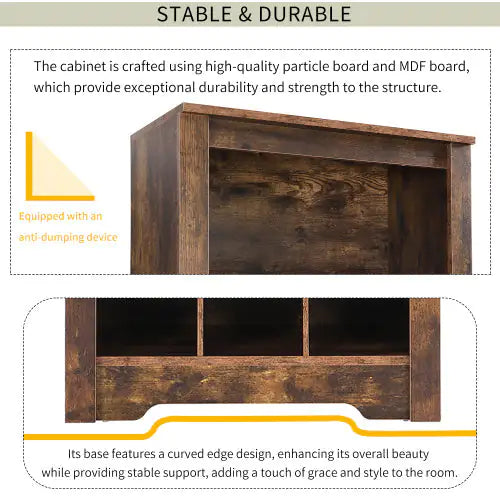Stylish Rustic Shoe Cabinet