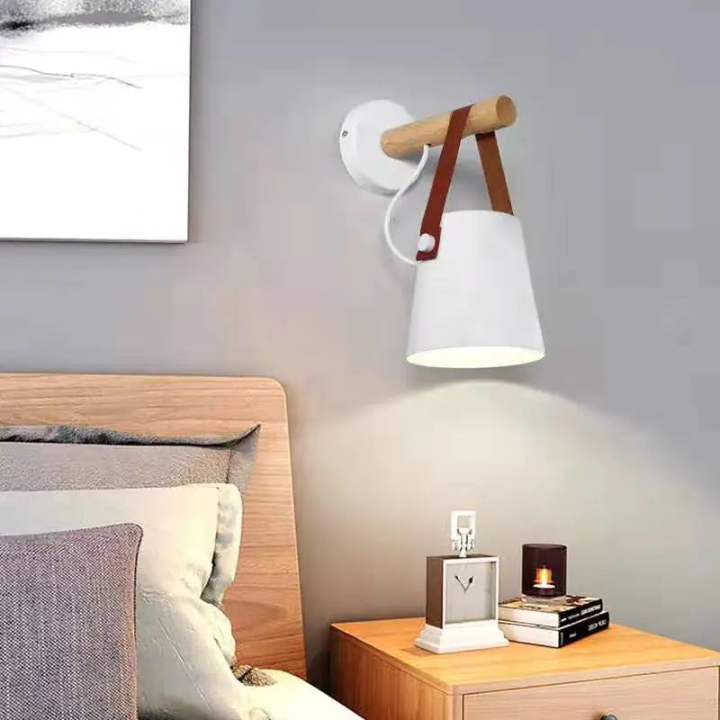 Wooden Macaron Table Lamp