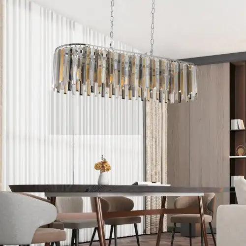 Modern Oval Crystal Luxury Chandelier