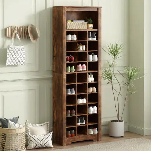 Stylish Rustic Shoe Cabinet