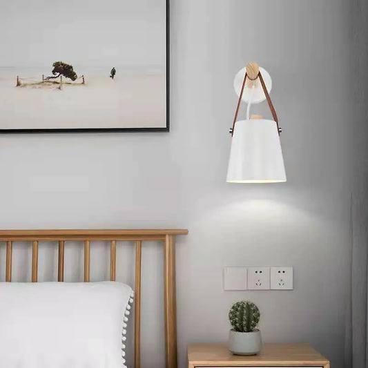 Wooden Macaron Table Lamp