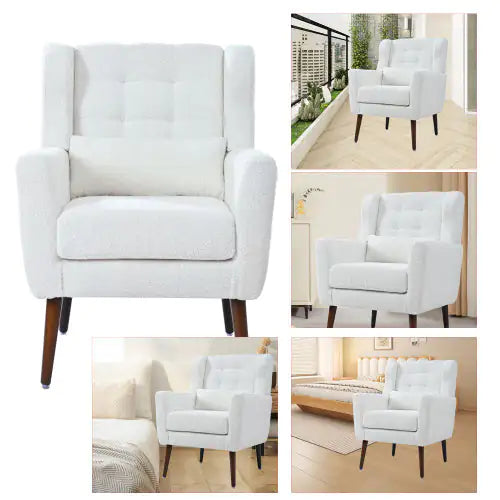 Modern Teddy Fabric Armchair