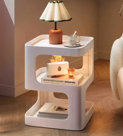 Gapped Minimalist Bedside Table