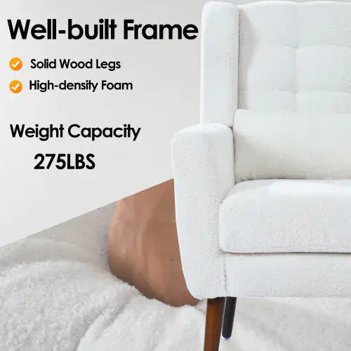 Modern Teddy Fabric Armchair
