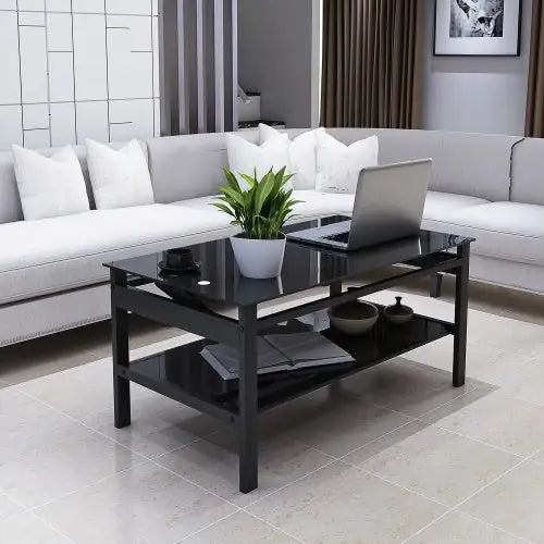 Tempered Glass Lift Coffee Table