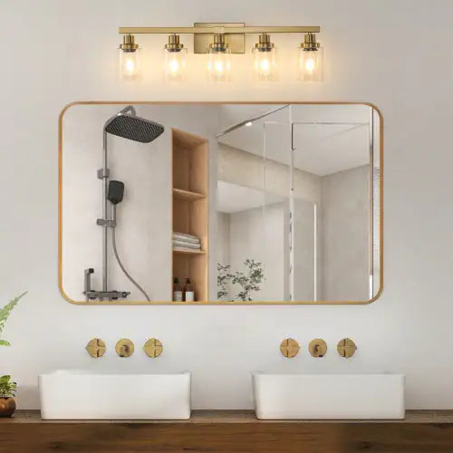 Gold 5 Light Vanity Light