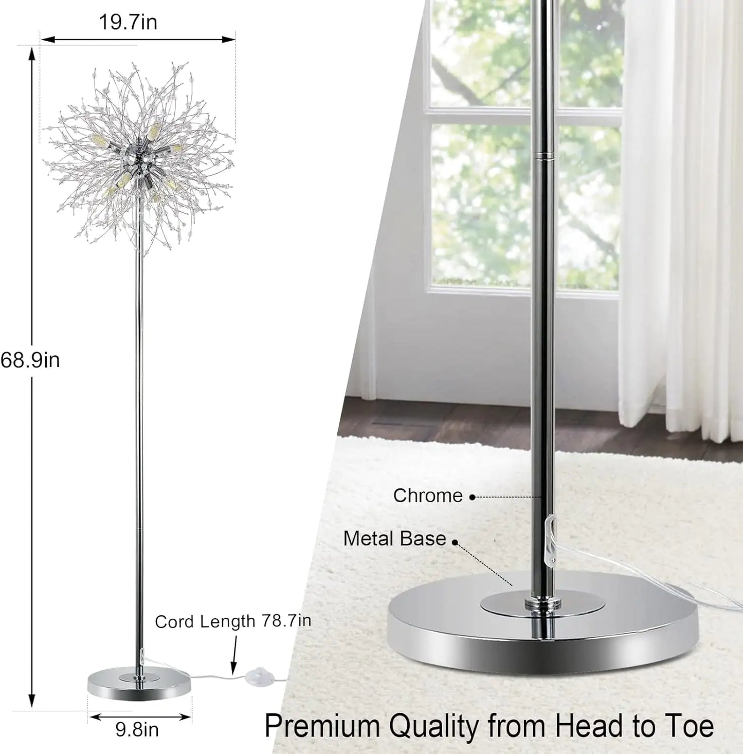 Crystal Floor Lamp