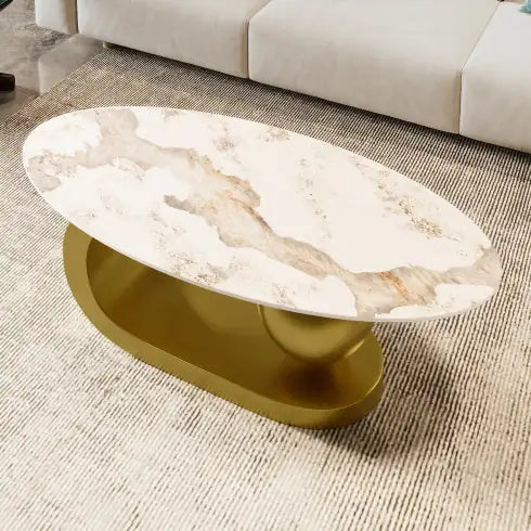 Centered Oval Coffee Table