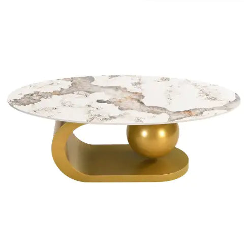 Centered Oval Coffee Table