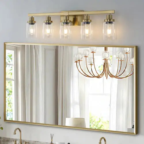 Gold 5 Light Vanity Light