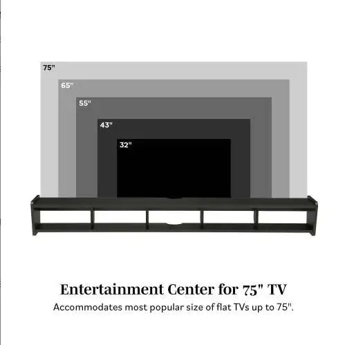 Modern Wall-Mounted Floating TV