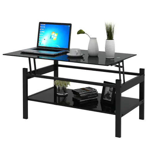 Tempered Glass Lift Coffee Table