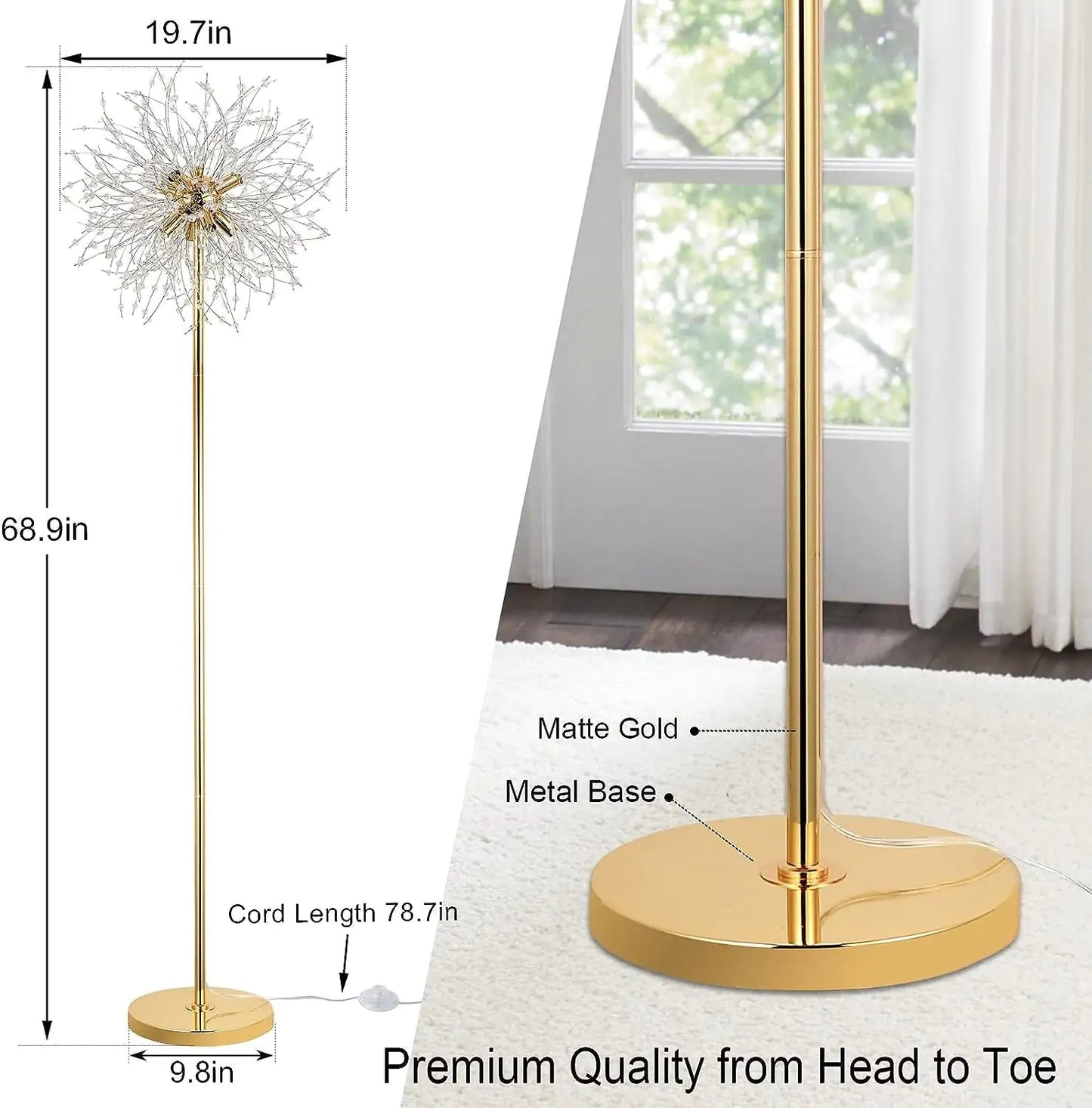Crystal Floor Lamp