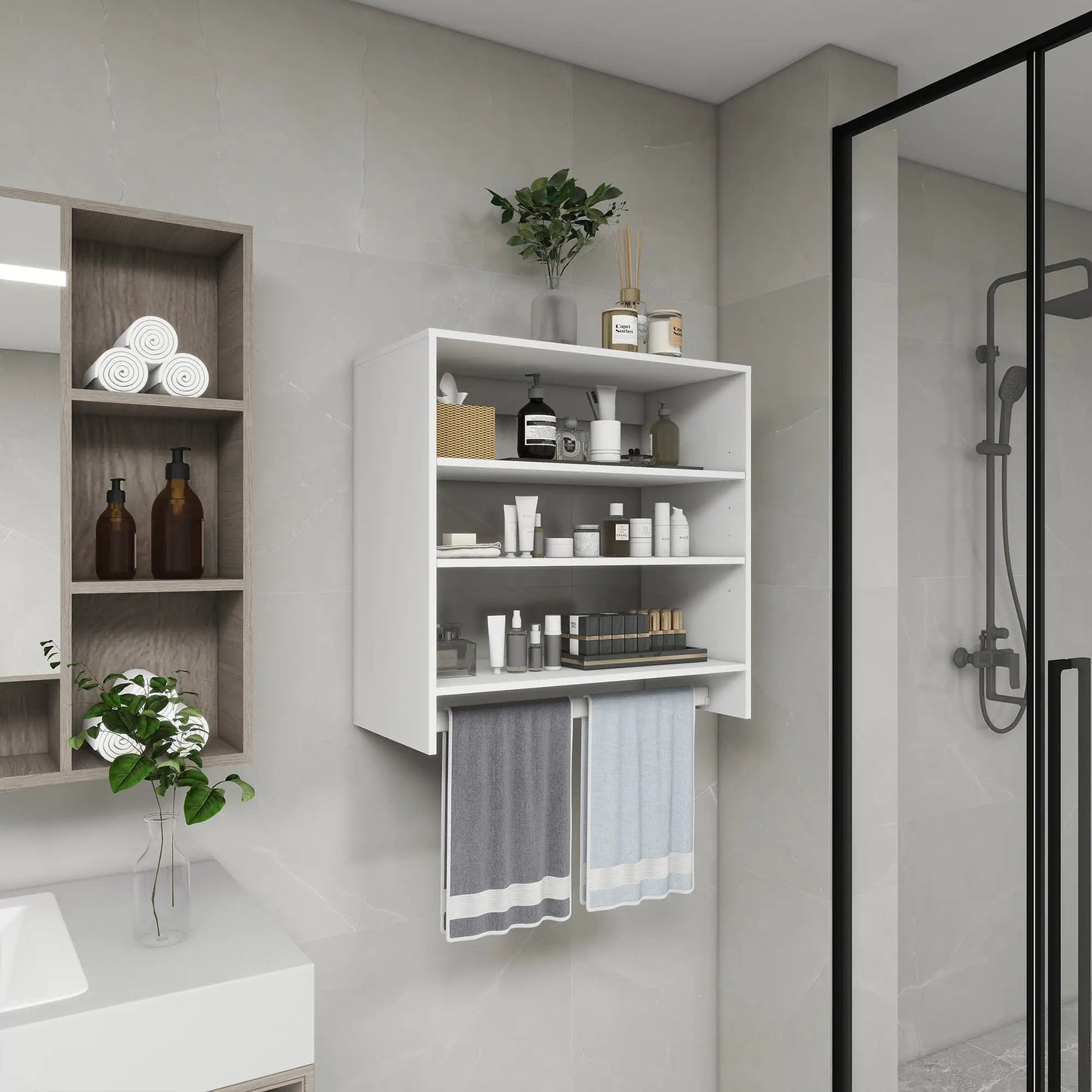Closet Organizer System: Wall Mounted