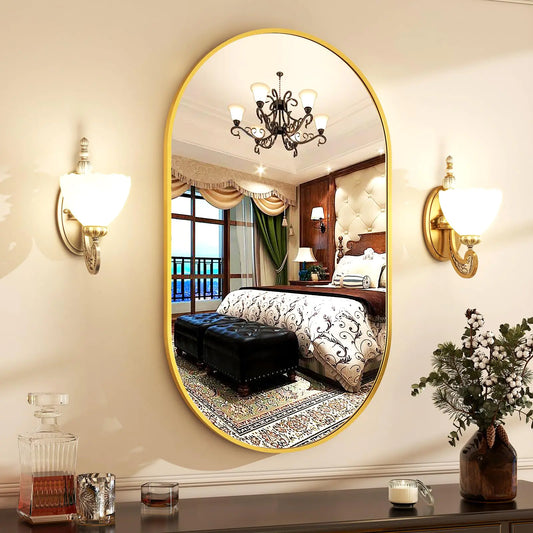 Oval Mirror: Wall Mounted