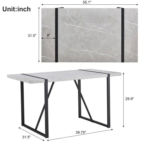 Modern Rectangular Dining Table