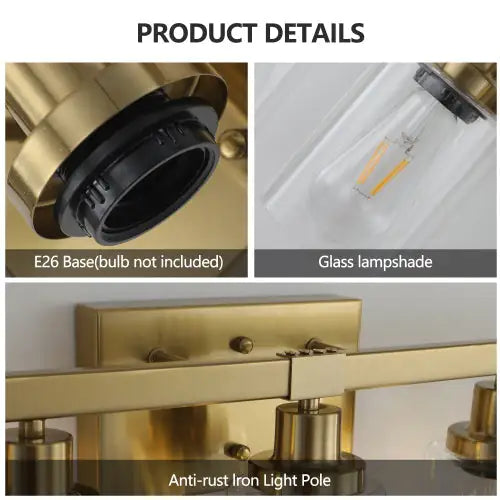 Gold 5 Light Vanity Light